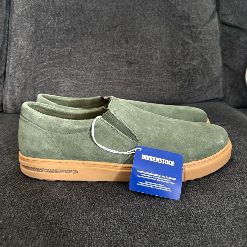 Birkenstock Oswego Thyme Mens Size 13 Slip On Suede Shoes Green Casual NEW